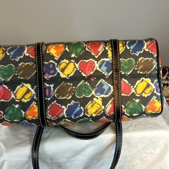 Beautiful rainbow heart Doune burn Kodak canvas with small pouch. - Picture 7 of 8